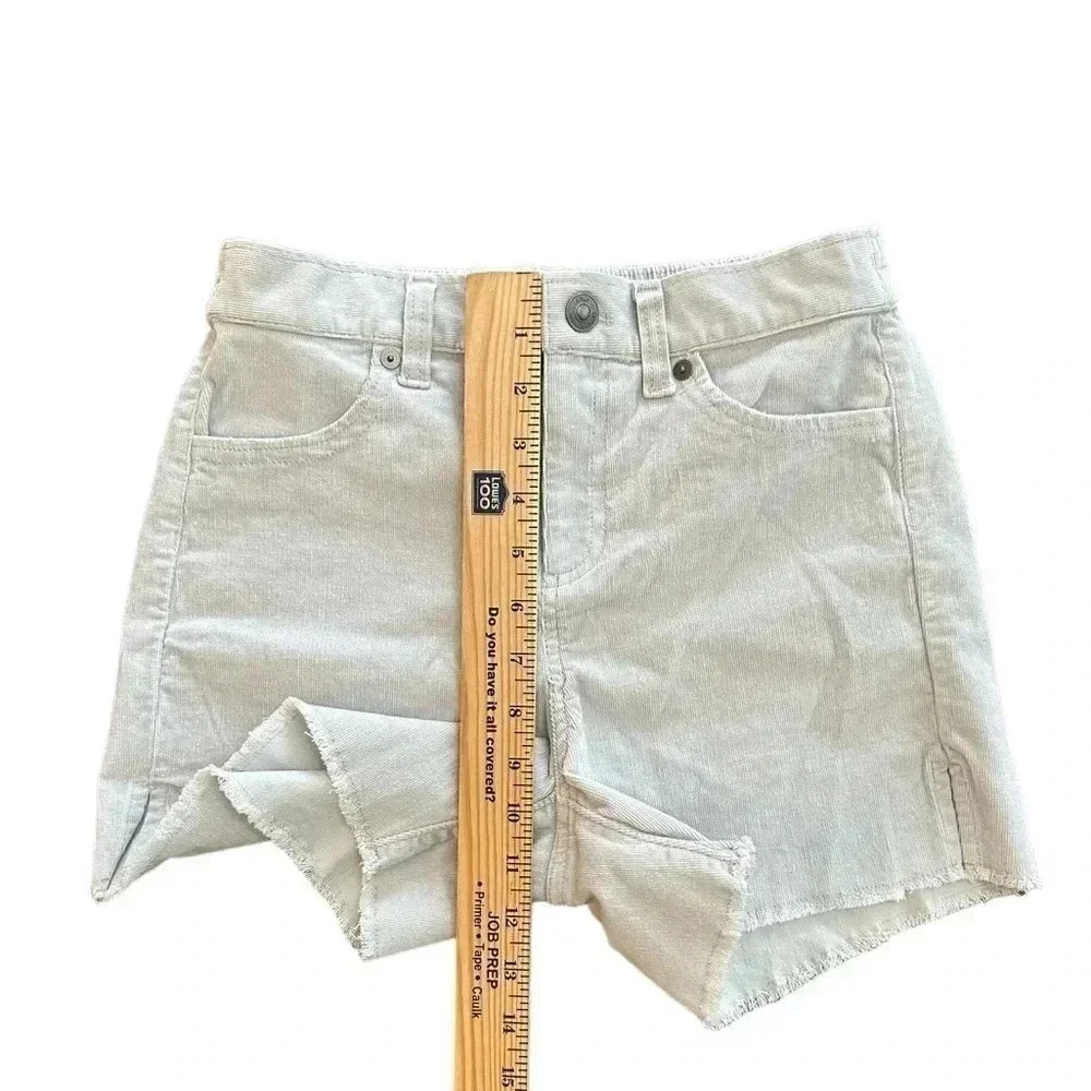 Aerie Corduroy Shorts Gray NWT Stretch Comfort Size XS - Picture 6 of 7